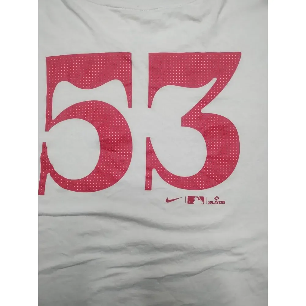 Nike Texas Rangers #53 City Connect T-Shirt Mens Small Cream